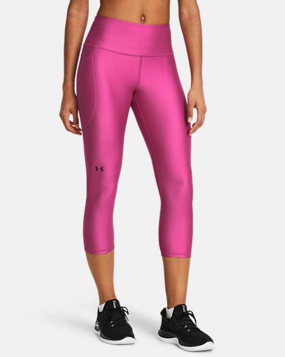 Damskie spodnie typu capri HeatGear® No-Slip Waistband, Pink, pdpMainDesktop image number 0